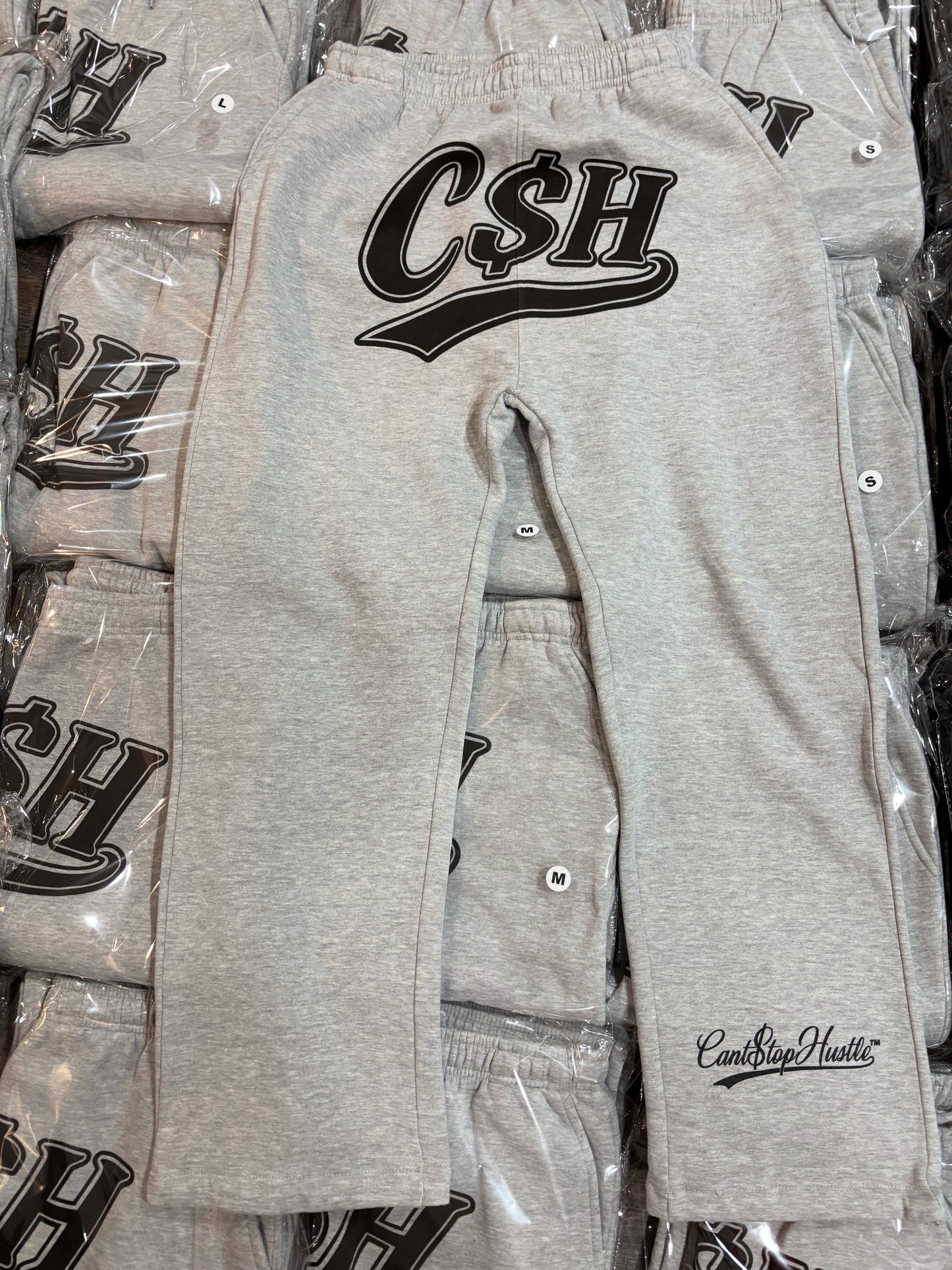 C$H Signature Logo Sweatpants – Heather Grey